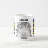 Sanchez-Familienwappen auf einer Tasse (Mittel)