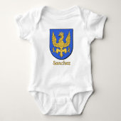 Sanchez Family Shield Baby Strampler (Vorderseite)