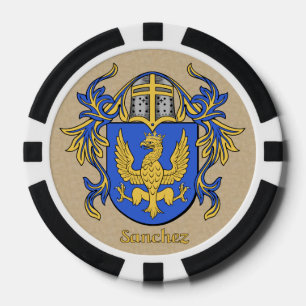 Sanchez Heraldic Arms Pokerchips