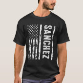 Sanchez Last Name Funny Surname Team Sanchez Famil T-Shirt (Vorderseite)