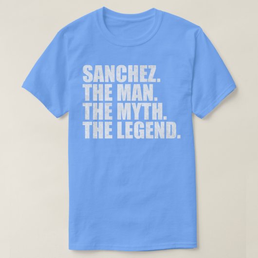Sanchez Sanchez Name Sanchez Vorname T-Shirt (Design vorne)