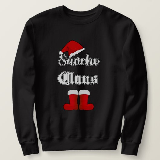 Sancho Claus Funny Christmas Sweatshirt (Design vorne)