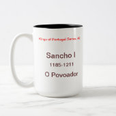 Sancho I King of Portugal Tasse (Links)