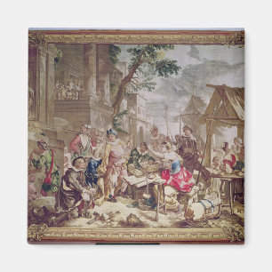 Sancho Panza und der Nuss-Verkäufer Magnet