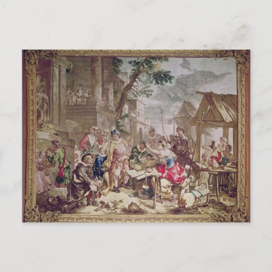 Sancho Panza und der Nut Seller Postkarte (Vorderseite)