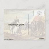 Sancho Panza und Don Quixote von Honore Daumier Postkarte (Rückseite)