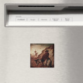Sancho und Don Quixote, 19. Jahrhundert Magnet (In Situ (Geschirrspüler))