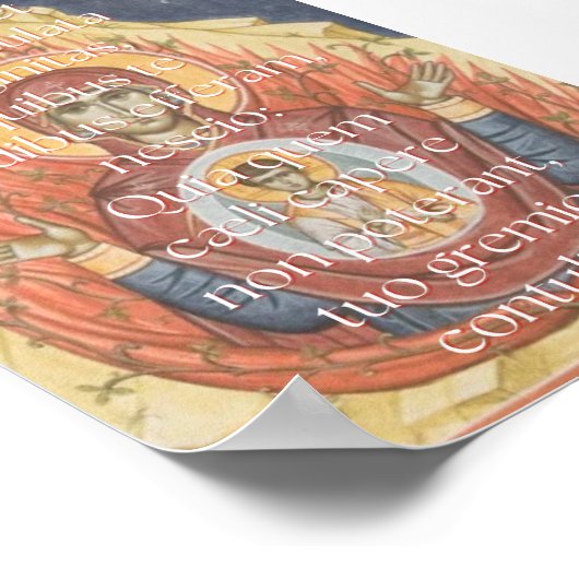 Sancta et Immaculata Print Poster (Ecke)