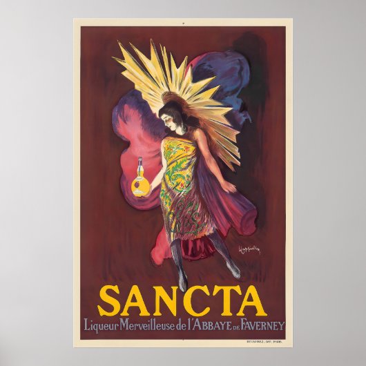 Sancta Liqueur Merveilleuse from Faverney Abbey Poster (Vorne)