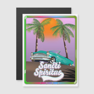 sancti spiritus Kuba Reiseplakat. Magnetkarte
