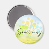 Sanctuary Round Magnet (Vorderseite/Rückseite)