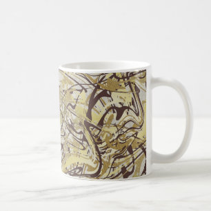 Sanctuary und Self-Love Spa Abstract Goldmarmor Kaffeetasse