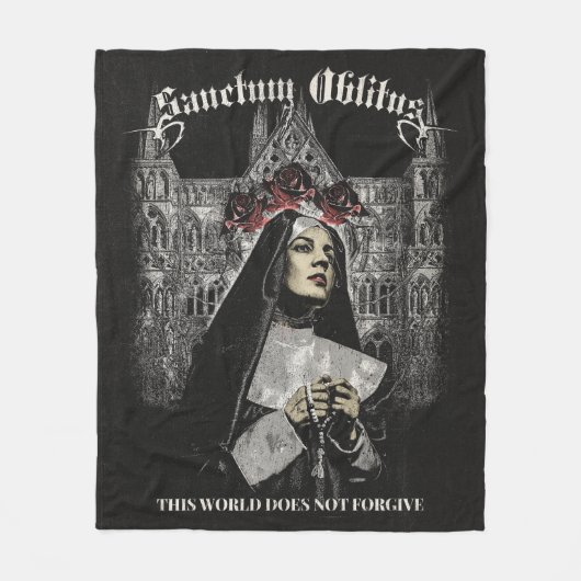 Sanctum Oblitus - Gothic Streetwear Design Fleecedecke (Vorderseite)