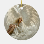 Sanctum of Wings - Engel in den Hallen des Lichts Keramik Ornament (Hinten)