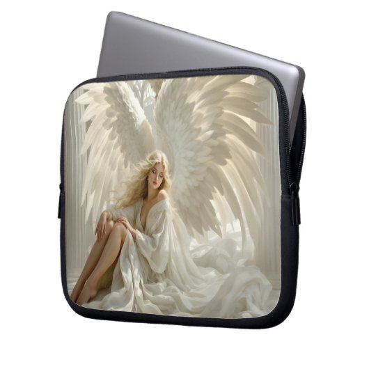 Sanctum of Wings - Engel in den Hallen des Lichts Laptopschutzhülle (Vorderseite Links)