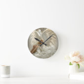 Sanctum of Wings - Engel in den Hallen des Lichts Runde Wanduhr (Zuhause)