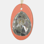 Sancy Diamond - Diamant Keramik Ornament (Links)