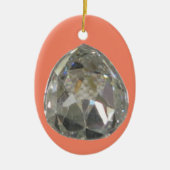 Sancy Diamond - Diamant Keramik Ornament (Vorne)