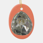 Sancy Diamond - Diamant Keramik Ornament (Hinten)