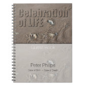 Sand 1 - Feier des Life-Memorial-Gästebuches Notizblock (Vorderseite)