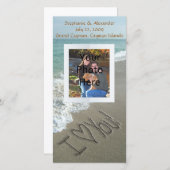 Sand am Strand, ich Liebe dir Ankündigung (Vorne/Hinten)