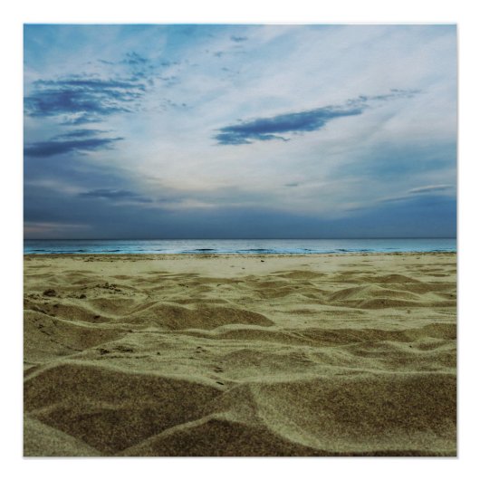 Sand am Strand Poster (Vorderseite)