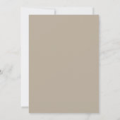 Sand Amethyst Kranz Hochzeit Einladung (Rückseite)