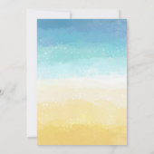 Sand and and Sea Beach Einladung (Rückseite)