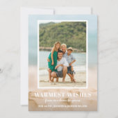 Sand and and Sea Beach Foto Weihnachten (Vorderseite)