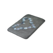 Sand and Beach Muschel Herzstück Bathmat Rug Badematte (Schrägansicht)