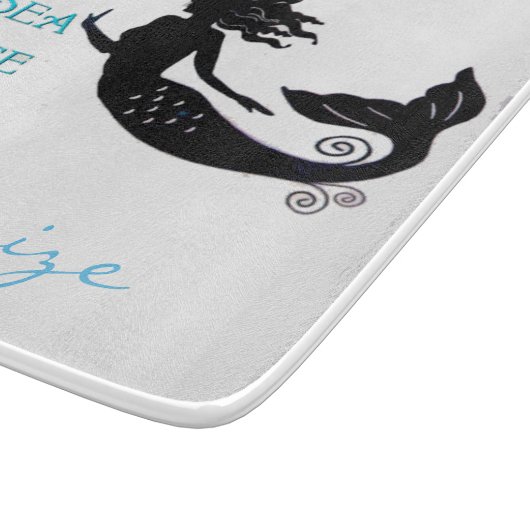 Sand and Sea Beach Mermaid Thunder_Cove Schneidebrett (Ecke)