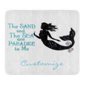 Sand and Sea Beach Mermaid Thunder_Cove Schneidebrett (Vorderseite)