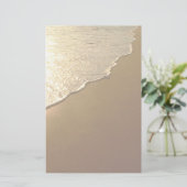 Sand auf dem Strand und dem Ozean-Briefpapier Briefpapier (Stehend Vorderseite)