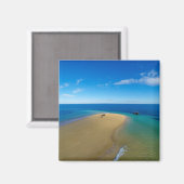 Sand Bar and Dhow | Ibo Island, Mosambik Magnet (Vorderseite/Rückseite)