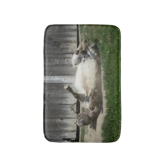 Sand Bathing Donkey Badematte (Vorderseite Vertikal)
