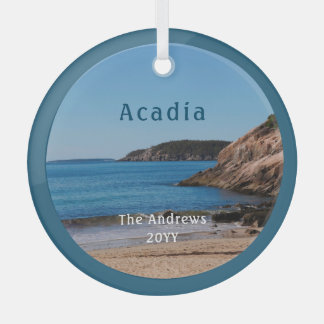 Sand Beach Acadia Nationalpark Ornament Aus Glas