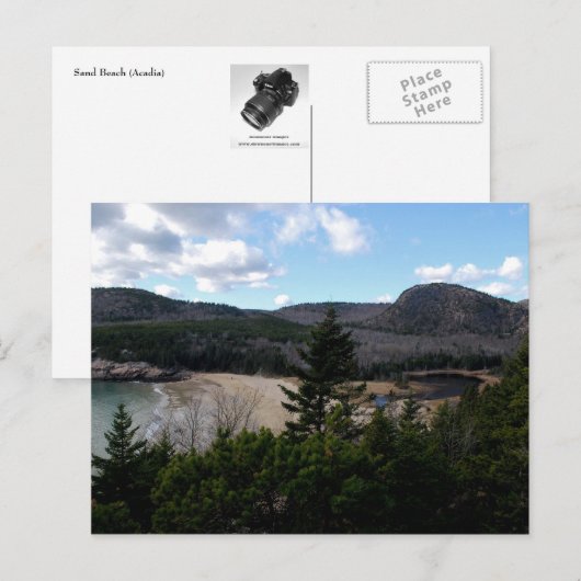 Sand Beach Postcard - 1 Postkarte (Vorne/Hinten)