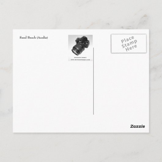 Sand Beach Postcard - 1 Postkarte (Rückseite)