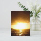 Sand Beach Sunset Postkarte (Stehend Vorderseite)