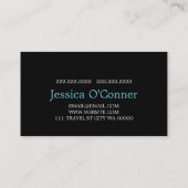 Sand Beach Travel Agency Agent Business Card Visitenkarte (Rückseite)