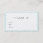 SAND BEACH VISITENKARTE (Rückseite)