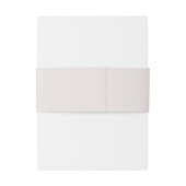 Sand Beige Hand Drawn Floral Monogram Wedding Einladungsbanderole (Rückseitenbeispiel)