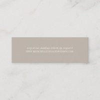 Sand Beige Minimalistisch Wedding Website RSVP Car
