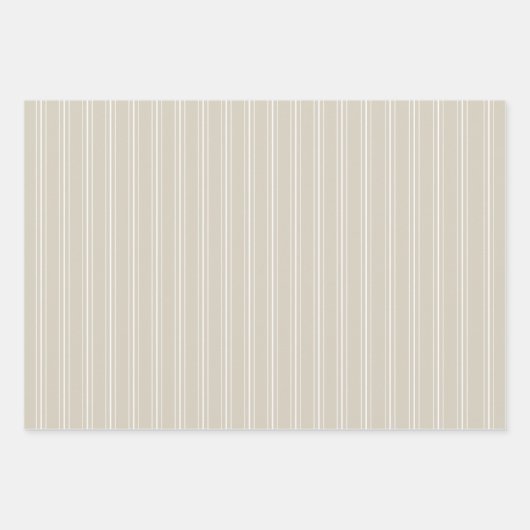 Sand Beige Modernes Bauernhaus Geschenkpapier Set (Vorderseite 2)