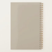 Sand Beige Planner with Spelled-out Year Planer (Rückseite)