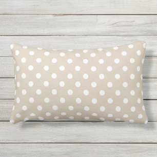 Sand Beige Polka Dot Außenbereich Kissen Für Draußen