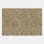 Sand Beige Zebra Print Geschenkpapier Set (Vorderseite 2)