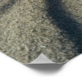 Sand bildet Wellen, aus Windeinwirkung Poster (Ecke)