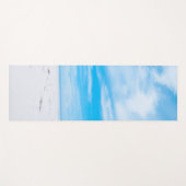 Sand Blue Sky Clouds Template Fitness Elegant Yogamatte (Vorderseite (Horizontal))