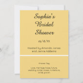 Sand Brown Bridal Word Scramble Game Einladung (Rückseite)